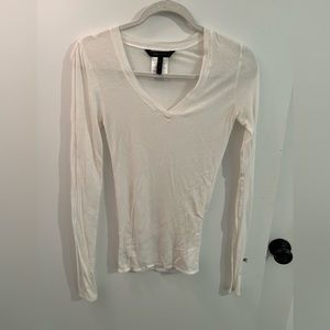 White v neck top